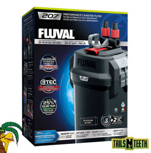 Fluval 207 Performance Canister Filter - for Aquariums Up To 45 US Gallons