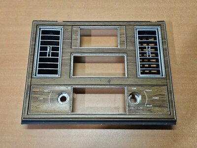 Dash Radio Stereo Vents Bezel Cadillac Eldorado 81 82 83 - Image 1 of 4