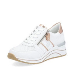 Remonte Sneakers Lace-Up Shoes Sports Shoes Leather White D0T04 - Picture 1 of 11