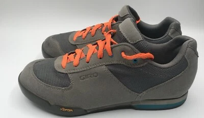 GIRO 'Petra VR' Gray Suede Cycling Shoes Women's US 7.5 | EUR 39 - Image 1 of 4