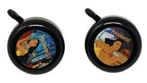 DISNEY POCAHONTAS & KOCOUM BIKE BELLS, KIDS CYCLE BIKE QUALITY BELL BLACK - Picture 1 of 4