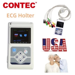Sistema de ECG Dinámico TLC5000 12 Canales 24 Horas Grabadora/Analizador CONTEC - Imagen 1 de 11