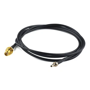 6 ft SMA female bulkhead to CRC9 male straight adapter RF pigtail cable RG174 2m - Bild 1 von 3