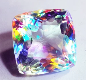 Certified Loose Gemstone 60.00 Ct Mystic Quartz Rainbow Color Octagon - Picture 1 of 6