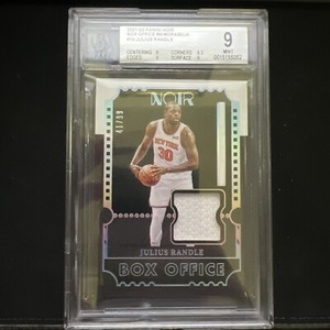 21 Panini Noir #BOM-JRD Julius Randle 41/99 Box Office Memorabilia Patch Jersey
