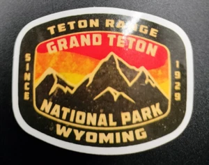Grand Teton National Park Vinyl Decal Sticker for Tumblers Laptops - Picture 1 of 2