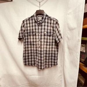Camisa Carhartt Azul y Blanco Informal Abotonada Grande - Imagen 1 de 7