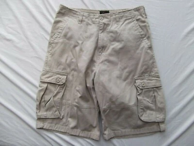 Pantalones Cortos Carga Swiss Cross 11 pulgadas Caqui De Colección Talla 32 Tostado 6 Bolsillos Solapa Botón COMO NUEVOS Foto 1 de 3