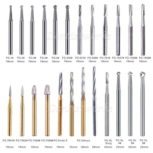 AZDENT Dental Wolframstahl Hartmetall Polierbohrer FG für Hochgeschwindigkeitshandstück - Bild 1 von 68