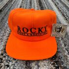 Vintage Rocky Boots Hat Cap Snap Back Trucker Hunting Blaze Orange 90s Y2K Mens
