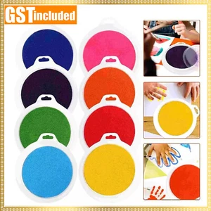 8PCS Large Rainbow Ink Pad 8Color Colour Giant 18cm For Stamps Craft Cards NEW - Picture 1 of 12