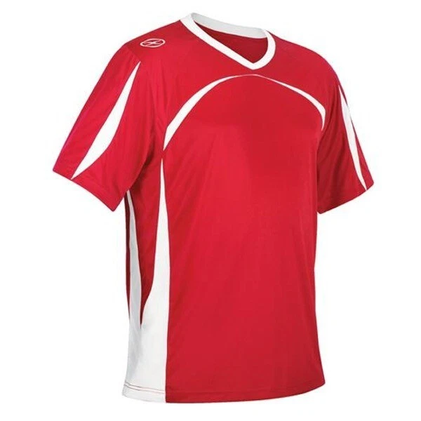 Camiseta deportiva de fútbol Xara para mujer joven Trafford 1010 talla mediana roja blanca nueva Foto 1 de 1