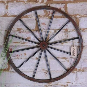 Sawali Rustic Wheel Hanging Ornament Industrial Vintage Home Decor - Picture 1 of 3