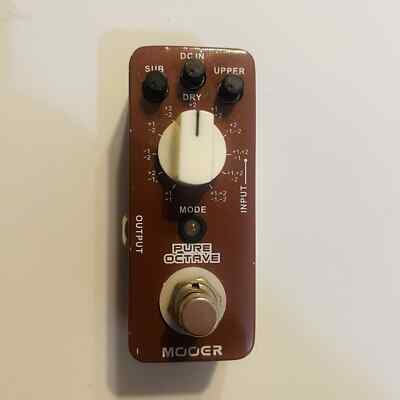 Mooer Pure Octave Octaver Micro Guitar Effect...
