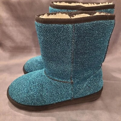 Botas Dawgs Mujer Talla 8 Azul Brillante Blanco Microfibra Forradas Cómodas Niñas Foto 1 de 4
