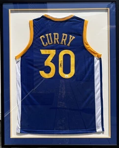 Stephen Steph Curry Signed Framed NBA Golden State Warriors Jersey JSA Autograph - Picture 1 of 2