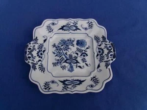 BLUE DANUBE SQUARE COOKIE PLATE TRAY JAPAN RECTANGLE STAMP UNUSED - Picture 1 of 4
