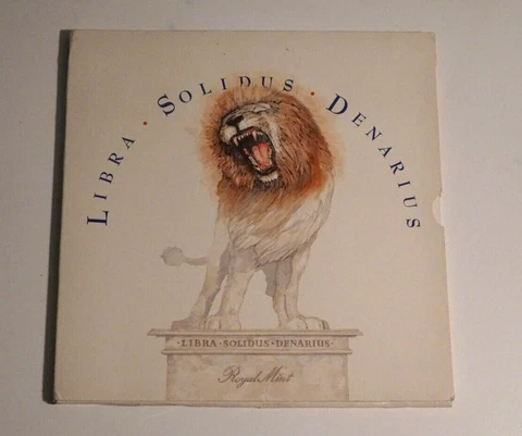 Libra Solidus Denarius Royal Mint 8 Coin Specimen Set Pre-decimal (INV E) Cover