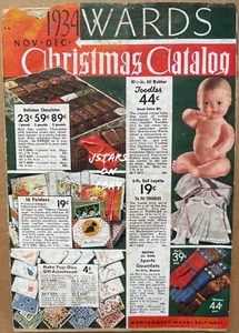 1934 MONTGOMERY WARD CHRISTMAS CATALOG BOOK TOYS CLOTHING HOME DECOR VINTAGE - Picture 1 of 8