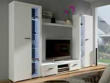 Living room furniture Modern set Tv unit Entertainment White  cabinet sideboard