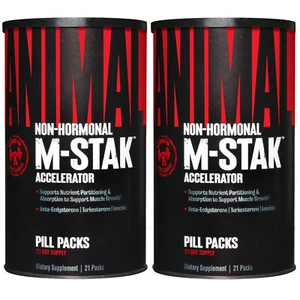 2x UNIVERSAL NUTRITION Animal M-Stak, Non-Hormonal Anabolic Stack, 21 Packs - Picture 1 of 5