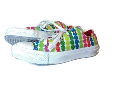 匡威 Converse All Star 多色波点运动鞋女式 5 码 — 第 1/4 张图片