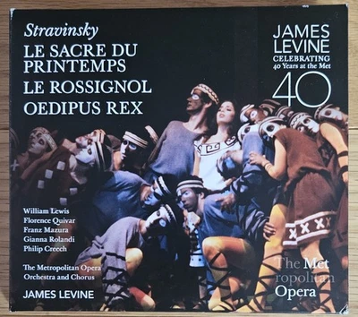 Stravinsky Triple Bill James Levine 40 Years at The Met CD LIVE Feb. 1984 NEW - Image 1 of 3