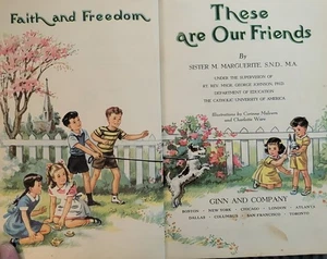 1942 These are Our Friends - Basic Reader Katholische Sonntagsschule Hardcover - Bild 1 von 14