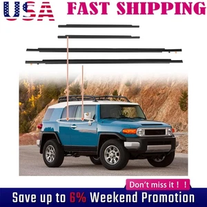 Cinturón de moldeo para Toyota FJ Cruiser 07-14 puertas viaje al clima (JUEGO DELANTERO Y TRASERO) 3P - Imagen 1 de 8
