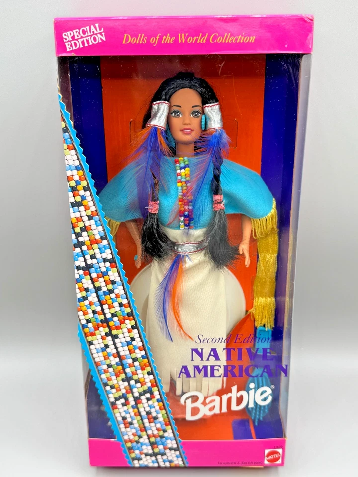 BK~ NUEVO EN CAJA MUÑECA BARBIE 1993 MUÑECAS DEL MUNDO NATIVO AMERICANO EDICIÓN SEGUNDA 1160 Foto 1 de 1