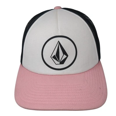 Volcom Logo Snapback Mesh Back Trucker Hat Multicolor One Size Outdoor - Image 1 of 4