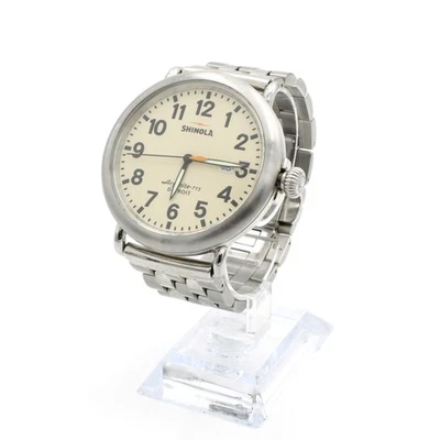 Reloj pulsera de cuarzo vintage Shinola Argonite-715 Detroit de acero inoxidable para hombre #WB3386-2 Foto 1 de 4