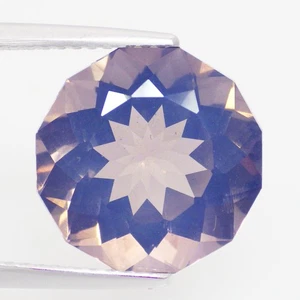 6.52 Cts DAZZLING ROUND (12 x 12 mm) 100% NATURAL LAVENDER AMETHYST FROM BOLIVIA - Picture 1 of 7