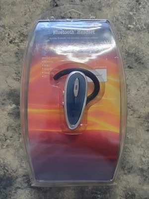 Jabra BT350 Silver & Blue Wireless Bluetooth Rechargeable Ear-Hook Headset New - Image 1 of 3