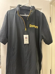 New Nike NFL Pittsburgh Steelers On Field Apparel Medium Zip Hoodie $85 Retail - Picture 1 of 3