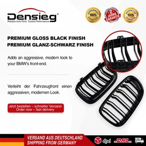 ‌Densieg par de riñones parrilla radiador NEGRO BRILLANTE ABS para BMW Serie 3 E90 09-12 - Imagen 1 de 7
