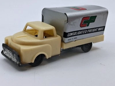 Camión de reparto consolidado litografía de hojalata vintage años 60 4" Foto 1 de 4