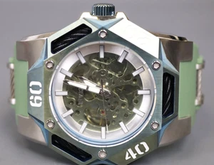 INVICTA Coalition Forces Herren 48,5 mm Edelstahl Stahl silber + grün - Bild 1 von 7