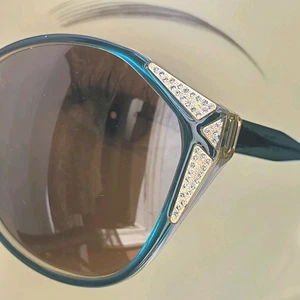 Años 90 Optyl LCM Saphira De Colección Gafas de Gato Monturas Anteojos - ¡Zafiros Reales! - Imagen 1 de 13