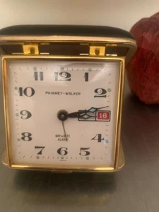 Vintage Phinney Walker Reisewecker schwarz Made in Japan - Bx n5 - Bild 1 von 3