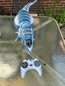 WowWee Roboraptor T-Rex 32" Robot- Rare Blue/white Color Works with remote - Picture 1 of 11