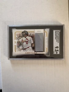 ALBERT PUJOLS SGC 9.5 2023 Topps Definitive Jumbo Relic Card 40/40 SP GAME-USED - Picture 1 of 4