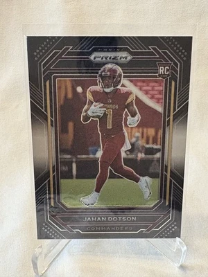 2022 Panini Chronicles #PB-15 Jahan Dotson Prizm Black Silver - Image 1 of 2