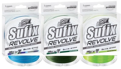 Sufix 691 Revolve Braid 4 6 8 10 12 14 Lb Nuevo en Paquete 200Yd Camuflaje, Verde, Línea Neón Lima Foto 1 de 4