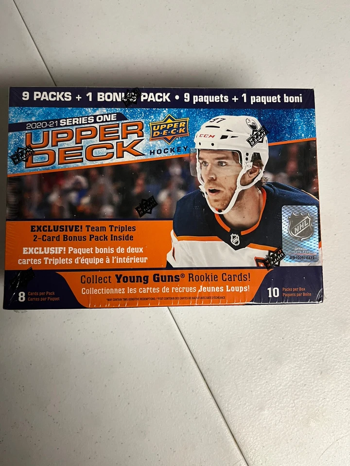 2020-21 UD Upper Deck NHL Series 1 Hockey Trading Card Mega Box 10 pack - SEALED - Image 1 of 4
