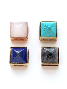 KEEP Collective Pyramid Wishing Stones- Rose Quartz, Lapis, Larvikite, Turquoise - Picture 1 of 1