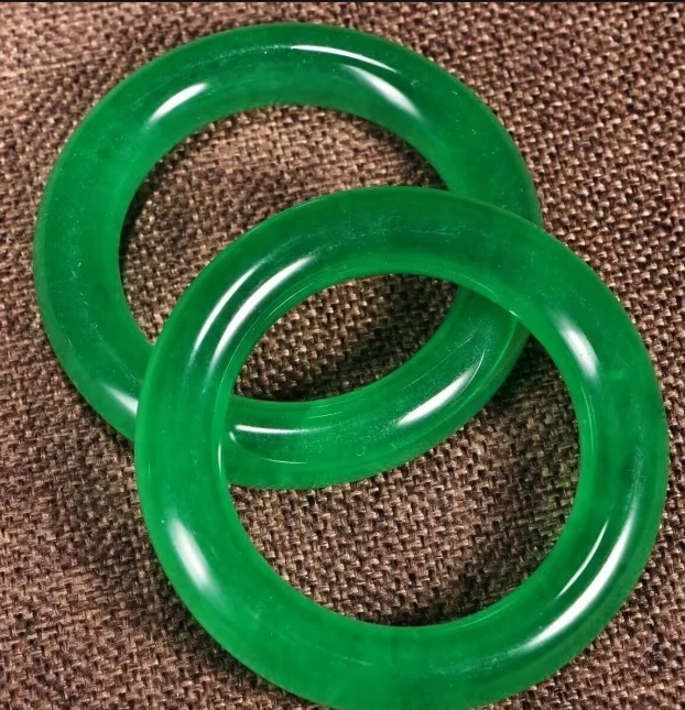 Pulsera Regalo Noble Verde Emperador Jade Hielo Alto Cosecha Rural Temprana (2) Foto 1 de 4