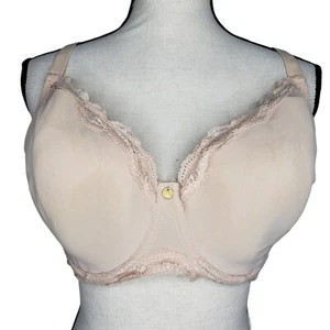 Natori Full Coverage Bra 36H Underwire Light Padding Nude Lace Trim - Bild 1 von 4