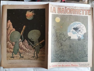 C1 14 18 LA BAIONNETTE 1918 La GUERRE VUE DES AUTRES PLANETES SF Science Fiction - Picture 1 of 2