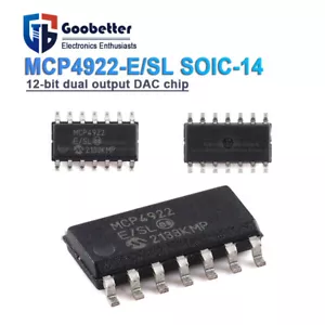 Chip DAC originale MCP4922-E/SL SOIC-14 12 bit doppia uscita - Foto 1 di 8